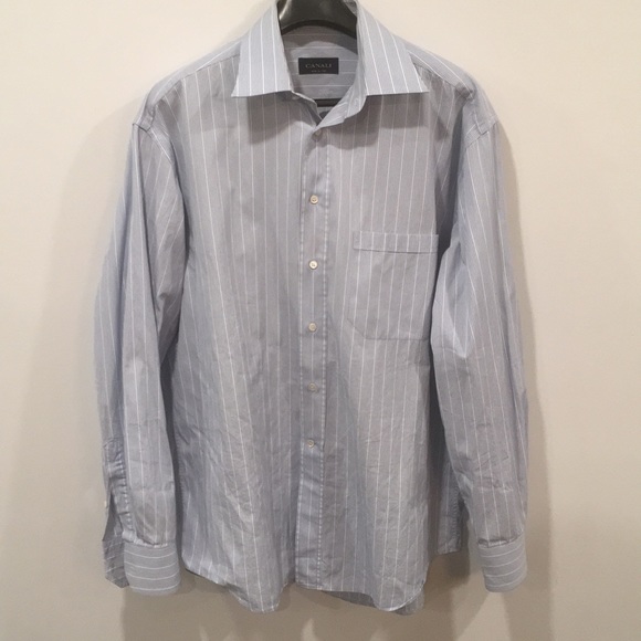 Canali stripped dress shirt size 41/16